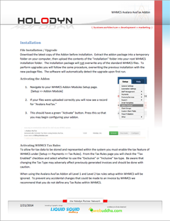 wbAvaTax Manual