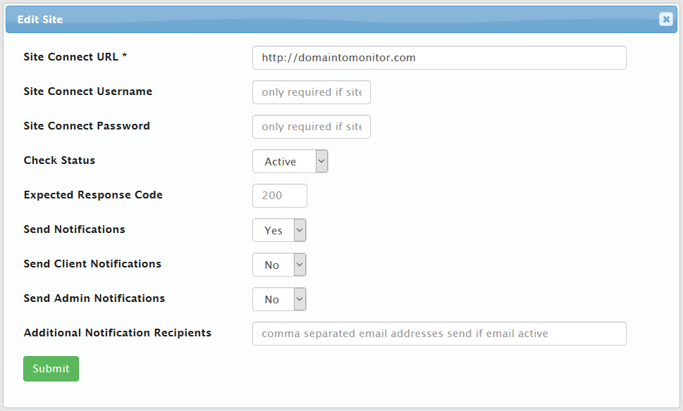 Site Config